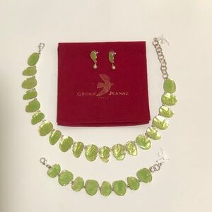 Cecile Jeanne Paris Collar Necklace, Bracelet & Earrings